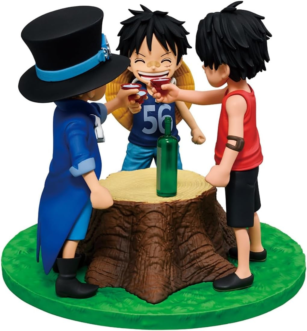 Bandai Spirits - One Piece - Portgas D. Ace & Sabo & Monkey D. Luffy - Dramatic Memories Revible Moment Ichibansho Figure