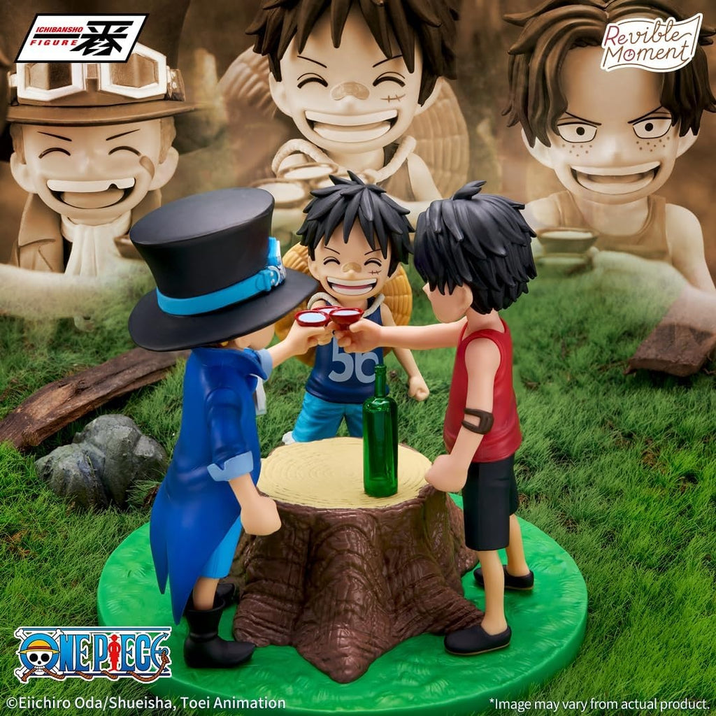 Bandai Spirits - One Piece - Portgas D. Ace & Sabo & Monkey D. Luffy - Dramatic Memories Revible Moment Ichibansho Figure