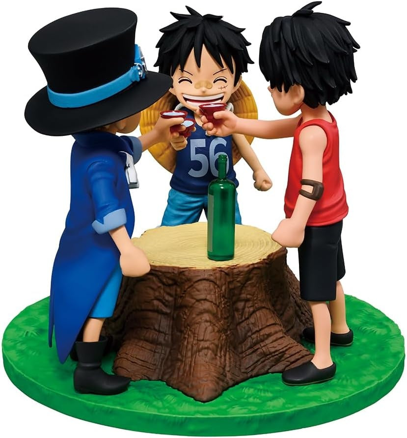 Bandai Spirits - One Piece - Portgas D. Ace & Sabo & Monkey D. Luffy - Dramatic Memories Revible Moment Ichibansho Figure