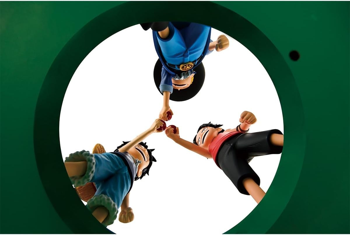 Bandai Spirits - One Piece - Portgas D. Ace & Sabo & Monkey D. Luffy - Dramatic Memories Revible Moment Ichibansho Figure