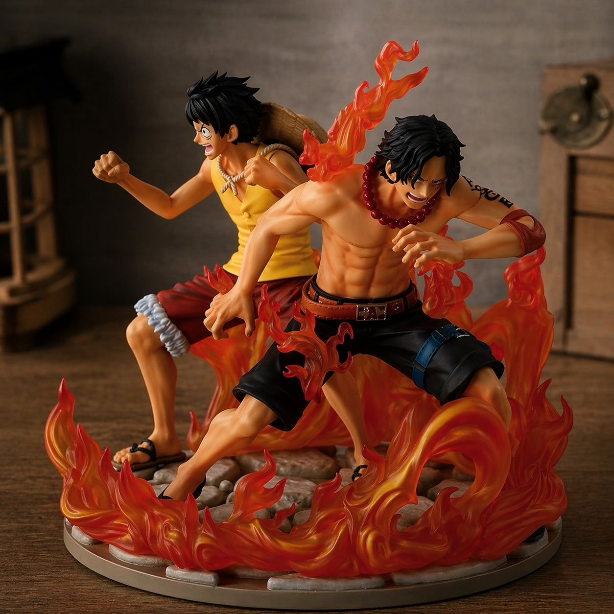 Bandai Spirits - One Piece - Portgas D. Ace & Monkey D. Luffy - Dramatic Memories Revible Moment Ichibansho Figure