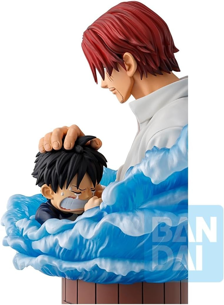 Bandai - One Piece - Shanks & Luffy Red Hair Pirates - Ichibansho Figure