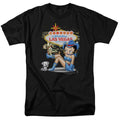 Betty Boop - Welcome Las Vegas - Adult Unisex Short Sleeve T-Shirt - Black