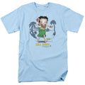 Betty Boop - Hula Honey - Adult Unisex Short Sleeve T-Shirt - Blue