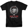 Betty Boop - Born To Ride - Adult Unisex Short Sleeve T-Shirt - Black