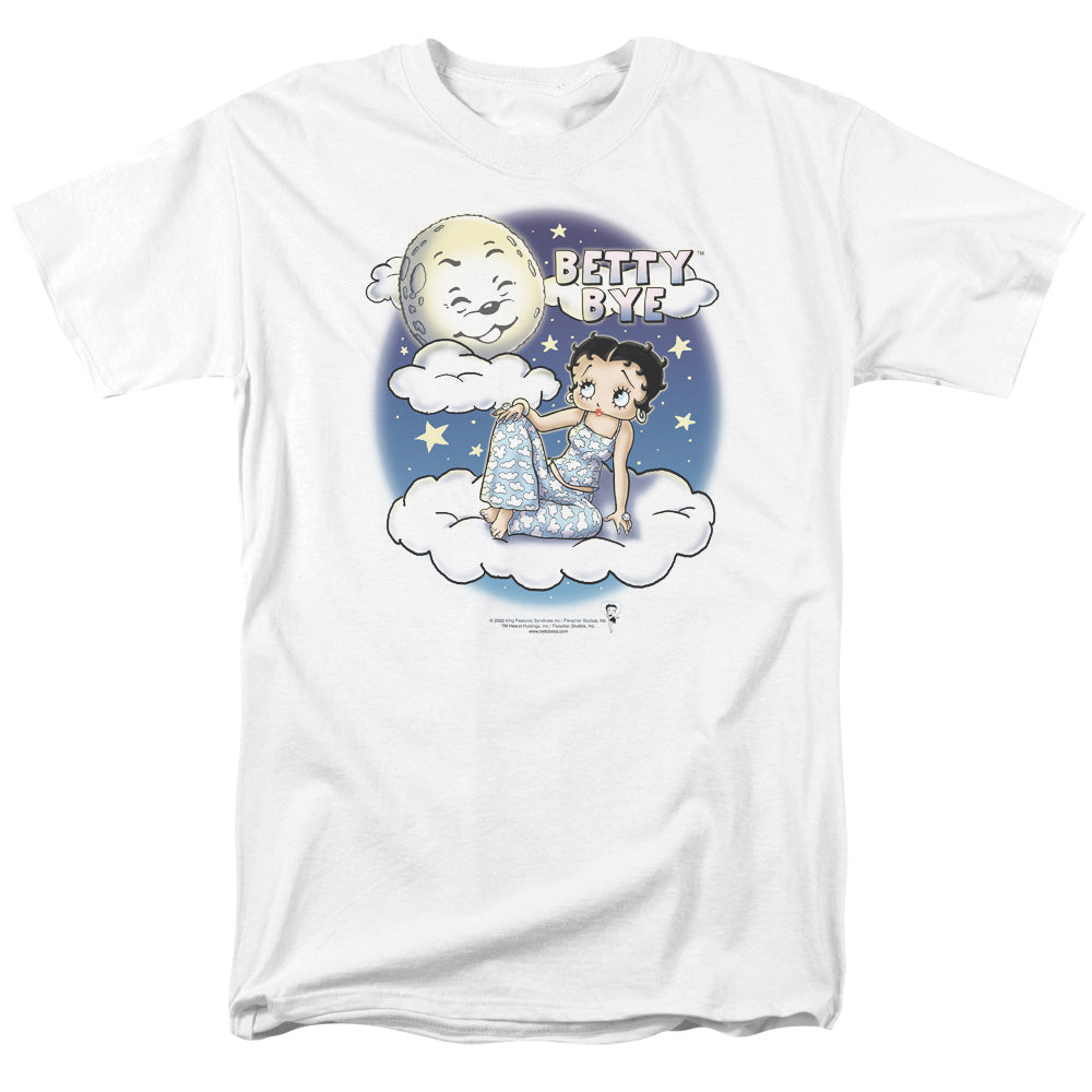 Betty Boop - Betty Bye - Adult Unisex Short Sleeve T-Shirt - White