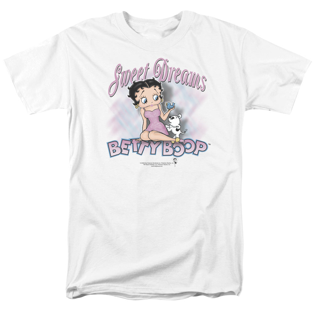 Betty Boop - Sweet Dreams - Adult Unisex Short Sleeve T-Shirt - White
