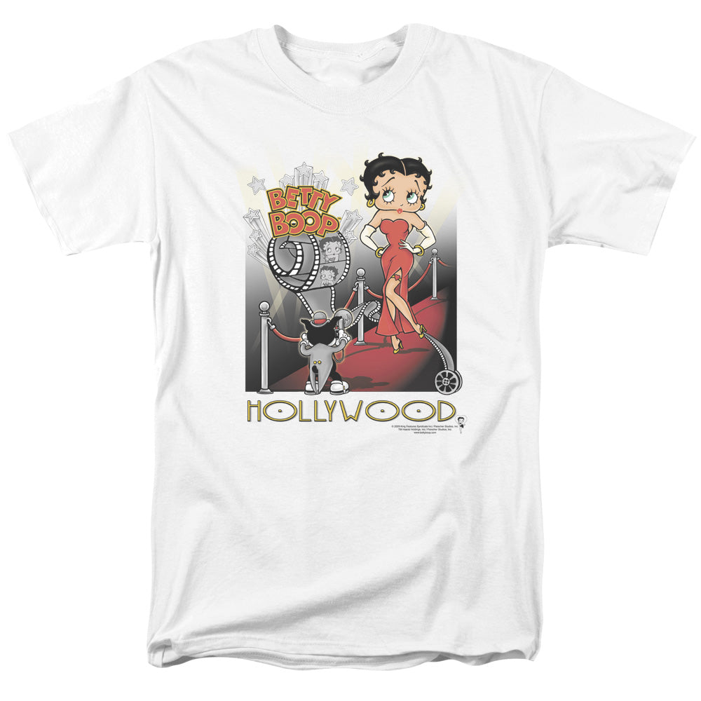 Betty Boop - Hollywood - Adult Unisex Short Sleeve T-Shirt - White