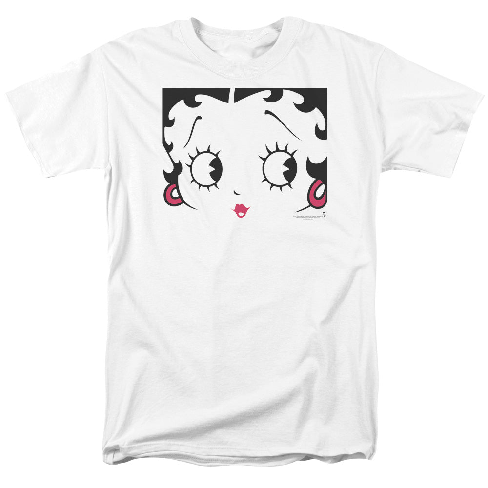 Betty Boop - Close Up - Adult Unisex Short Sleeve T-Shirt - White