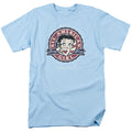 Betty Boop - All American Girl - Adult Unisex Short Sleeve T-Shirt - Blue