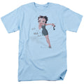 Betty Boop - Blah Blah Blah - Adult Unisex Short Sleeve T-Shirt - Blue