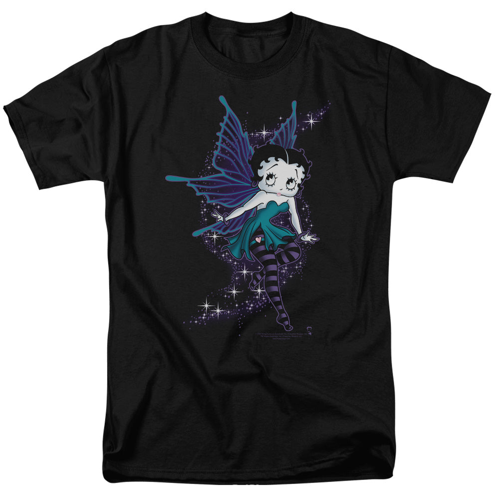 Betty Boop - Sparkle Fairy - Adult Unisex Short Sleeve T-Shirt - Black