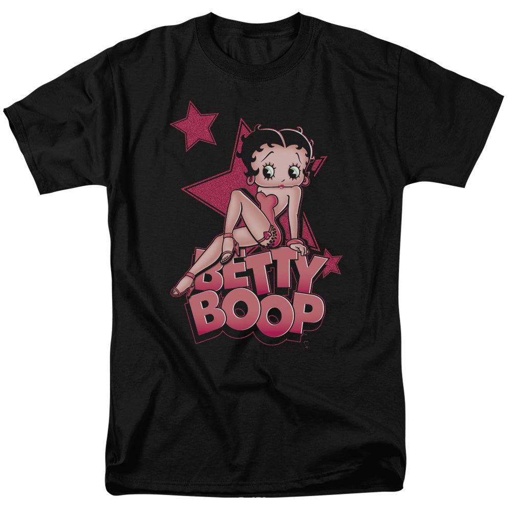 Betty Boop - Sexy Star - Adult Unisex Short Sleeve T-Shirt - Black