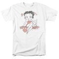Betty Boop - Classic With Pup - Adult Unisex Short Sleeve T-Shirt - White