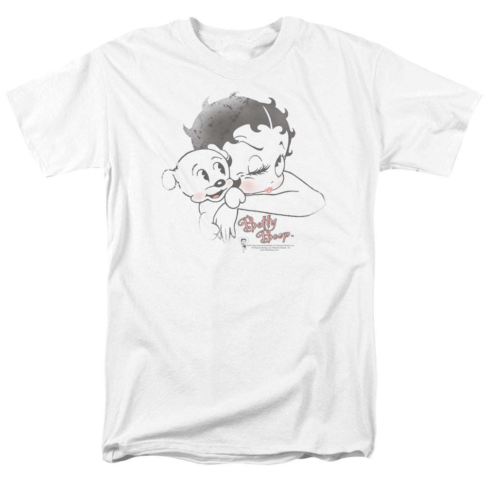 Betty Boop - Vintage Wink - Adult Unisex Short Sleeve T-Shirt - White