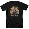 Betty Boop - Biker Flames Boop - Adult Unisex Short Sleeve T-Shirt - Black