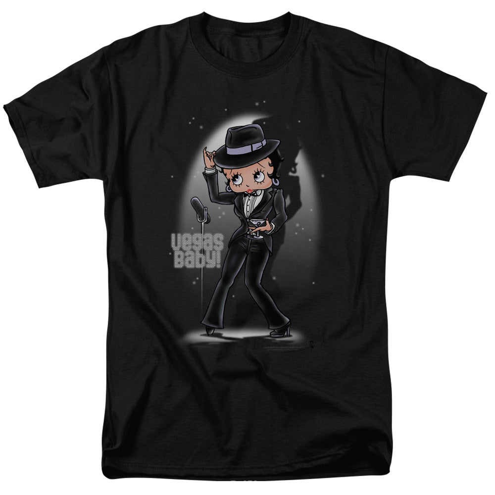 Betty Boop - Vegas Baby - Adult Unisex Short Sleeve T-Shirt - Black