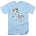 Betty Boop - Hot And Spicy Cowgirl - Adult Unisex Short Sleeve T-Shirt - Blue