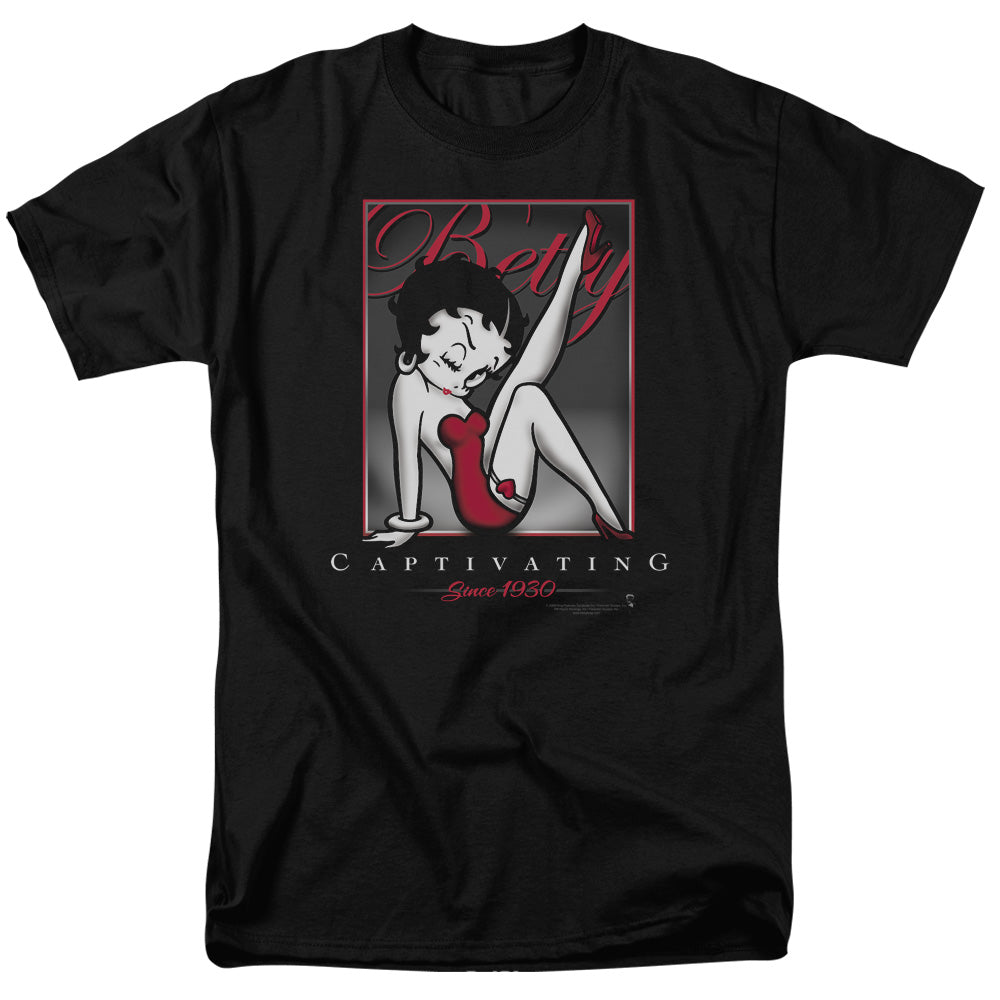 Betty Boop - Captivating - Adult Unisex Short Sleeve T-Shirt - Black