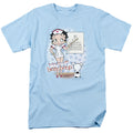 Betty Boop - Eyechart - Adult Unisex Short Sleeve T-Shirt - Blue