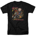 Betty Boop - On Wheels - Adult Unisex Short Sleeve T-Shirt - Black