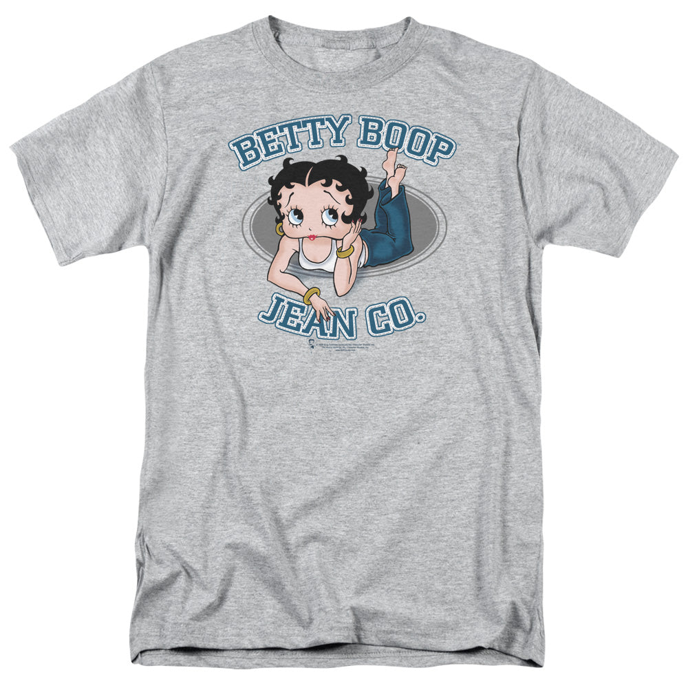 Betty Boop - Jean Co - Adult Unisex Short Sleeve T-Shirt - Gray