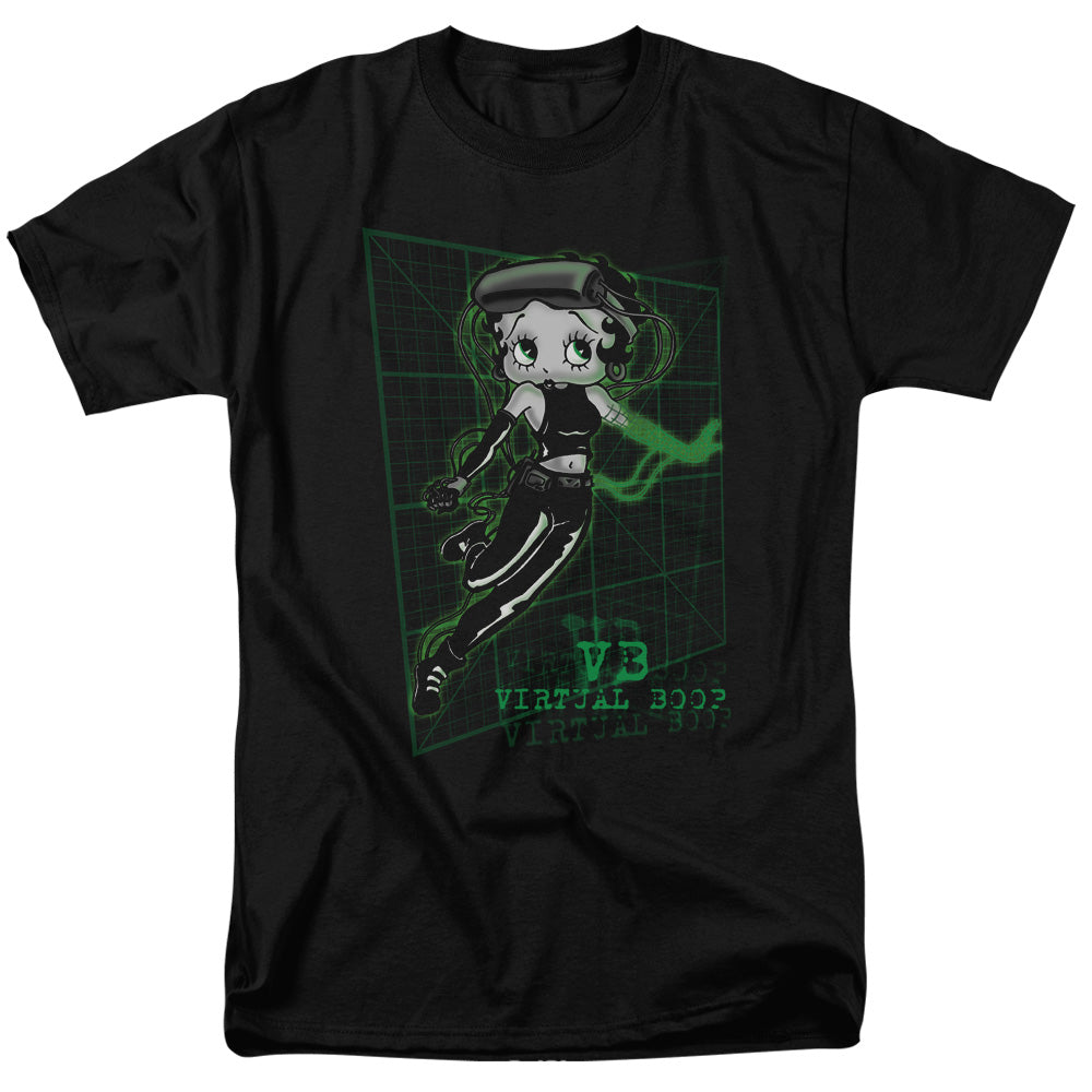 Betty Boop - Virtual Boop - Adult Unisex Short Sleeve T-Shirt - Black