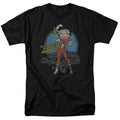 Betty Boop - Fries With That - Adult Unisex Short Sleeve T-Shirt - Black