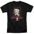 Betty Boop - Classic Kiss #2 - Adult Unisex Short Sleeve T-Shirt - Black