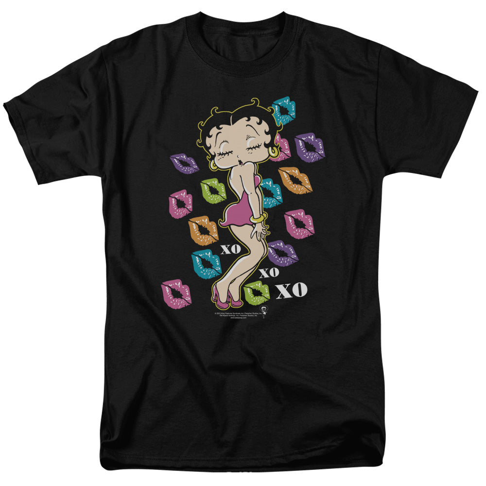 Betty Boop - Tripple Xo - Adult Unisex Short Sleeve T-Shirt - Black