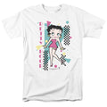 Betty Boop - Booping 80s Style - Adult Unisex Short Sleeve T-Shirt - White