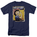 Betty Boop - Power - Adult Unisex Short Sleeve T-Shirt - Blue
