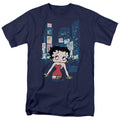 Betty Boop - Square - Adult Unisex Short Sleeve T-Shirt - Blue