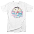 Betty Boop - Miami Beach - Adult Unisex Short Sleeve T-Shirt - White