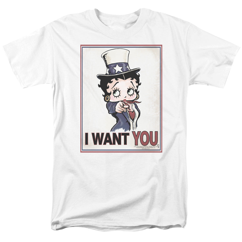 Betty Boop - Auntie Boop - Adult Unisex Short Sleeve T-Shirt - White