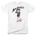 Betty Boop - Air Force Boop - Adult Unisex Short Sleeve T-Shirt - White