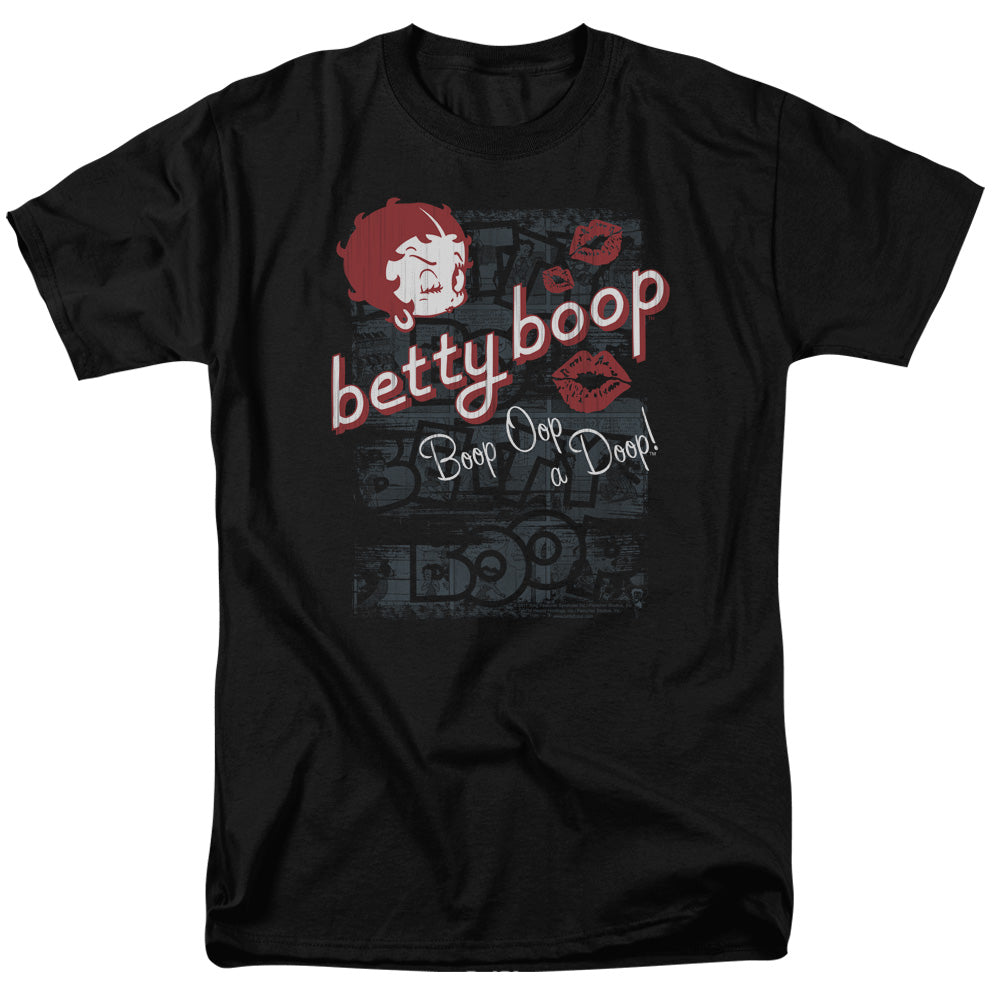 Betty Boop - Boop Oop - Adult Unisex Short Sleeve T-Shirt - Black
