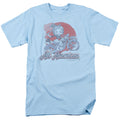 Betty Boop - All American Biker - Adult Unisex Short Sleeve T-Shirt - Blue