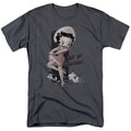 Betty Boop - Out Of Control - Adult Unisex Short Sleeve T-Shirt - Gray
