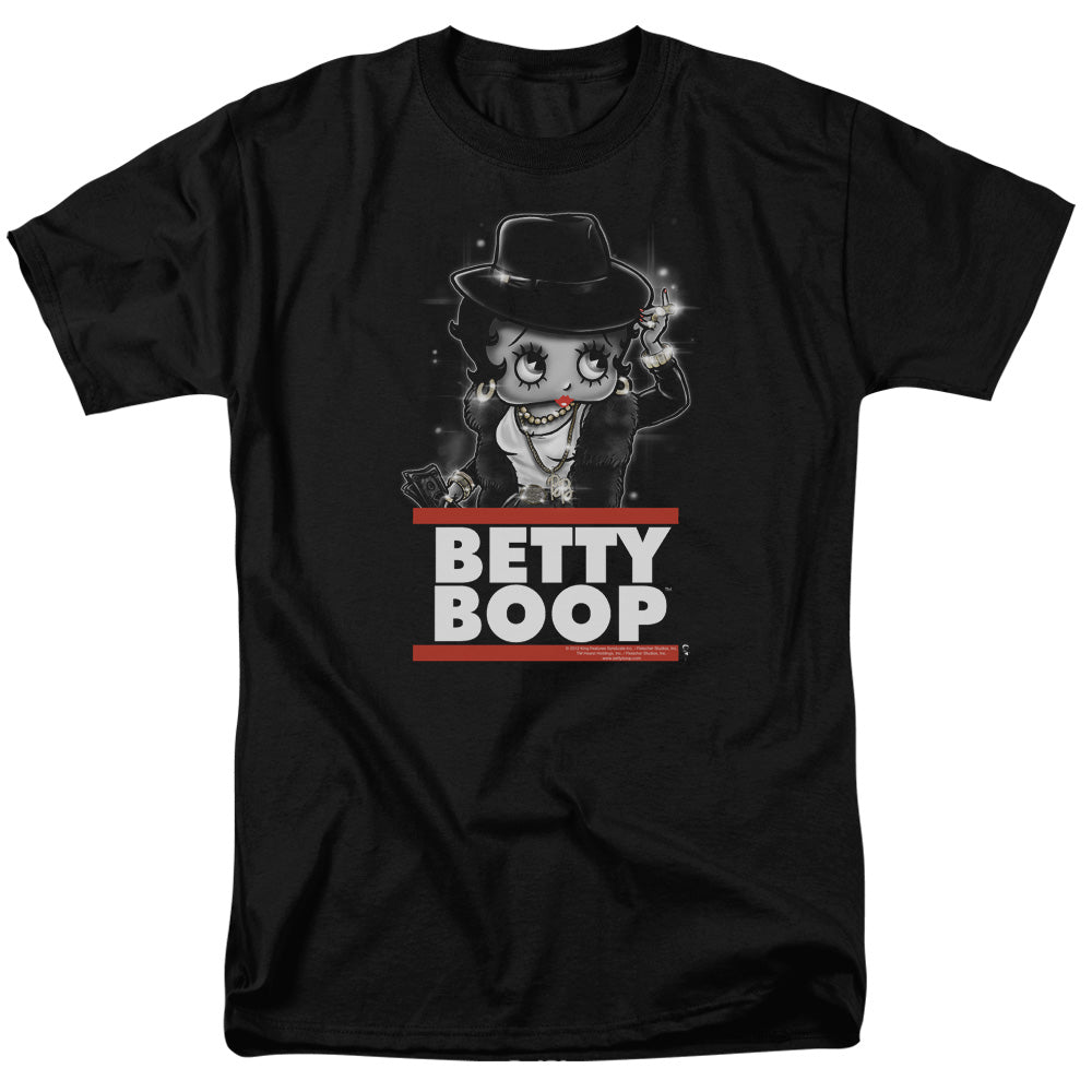 Betty Boop - Bling Bling Boop - Adult Unisex Short Sleeve T-Shirt - Black