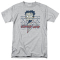 Betty Boop - Zombie Pinup - Adult Unisex Short Sleeve T-Shirt - Gray