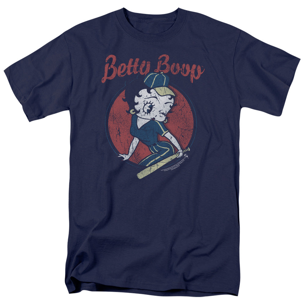 Betty Boop - Team Boop - Adult Unisex Short Sleeve T-Shirt - Blue
