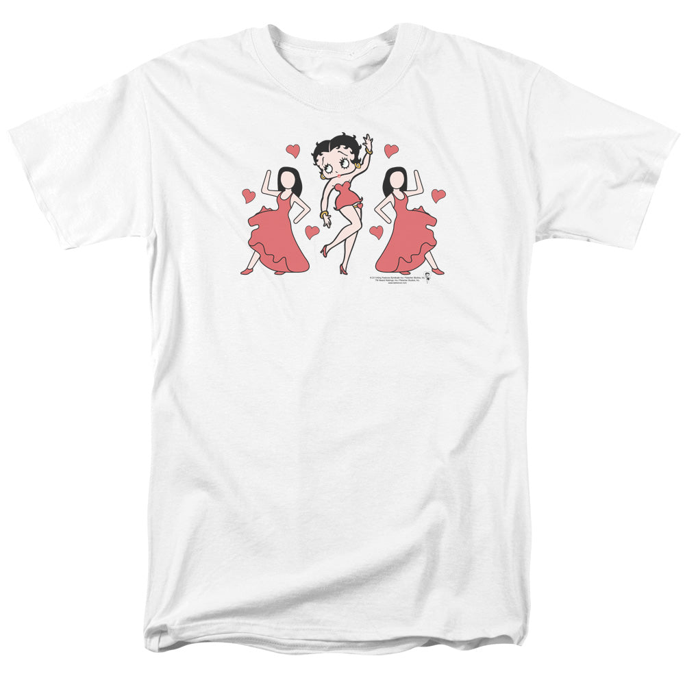 Betty Boop - Bb Dance - Adult Unisex Short Sleeve T-Shirt - White
