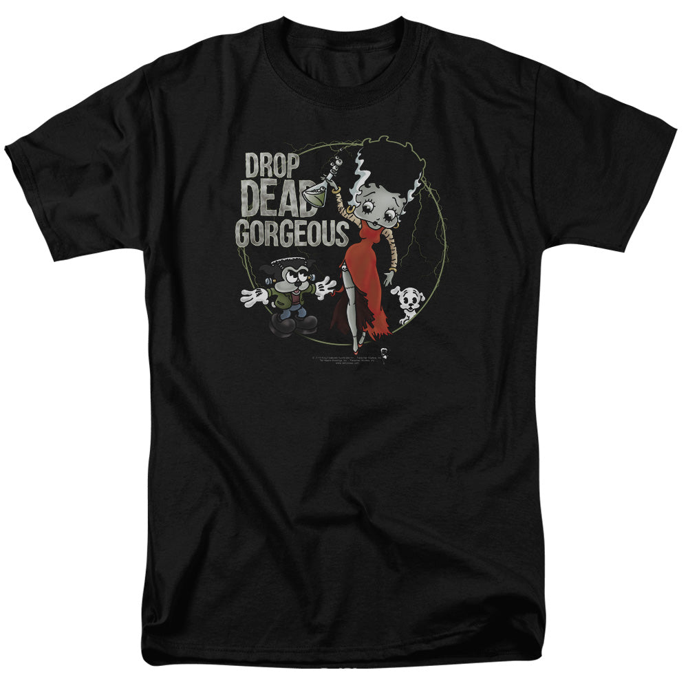 Betty Boop - Drop Dead Gorgeous - Adult Unisex Short Sleeve T-Shirt - Black