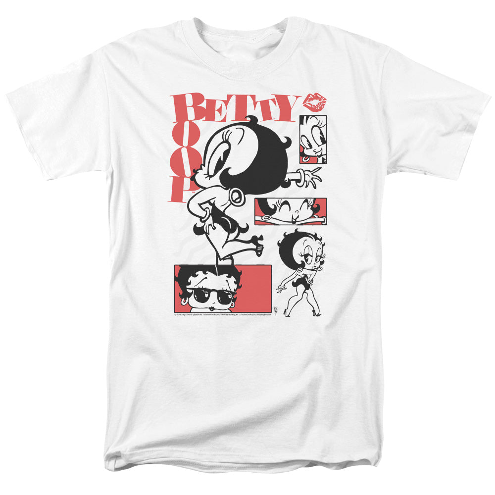Betty Boop - Stylin Snaps - Adult Unisex Short Sleeve T-Shirt - White