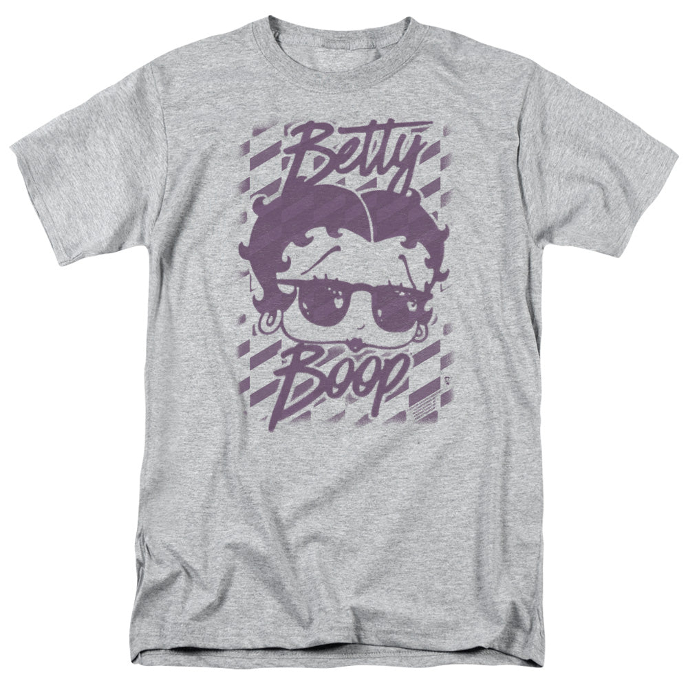 Betty Boop - Summer Shades - Adult Unisex Short Sleeve T-Shirt - Gray
