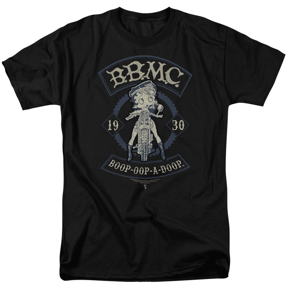 Betty Boop - B.B.M.C. - Adult Unisex Short Sleeve T-Shirt - Black