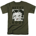 Betty Boop - Camo Glamour - Adult Unisex Short Sleeve T-Shirt - Green