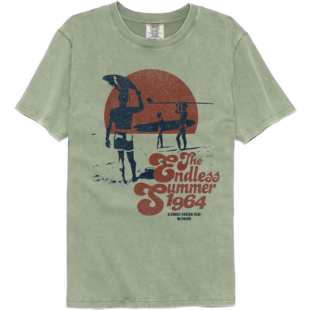 Bruce Brown Films The Endless Summer 1964 Officially Licensed Adult Short Sleeve Comfort Color T-Shirt