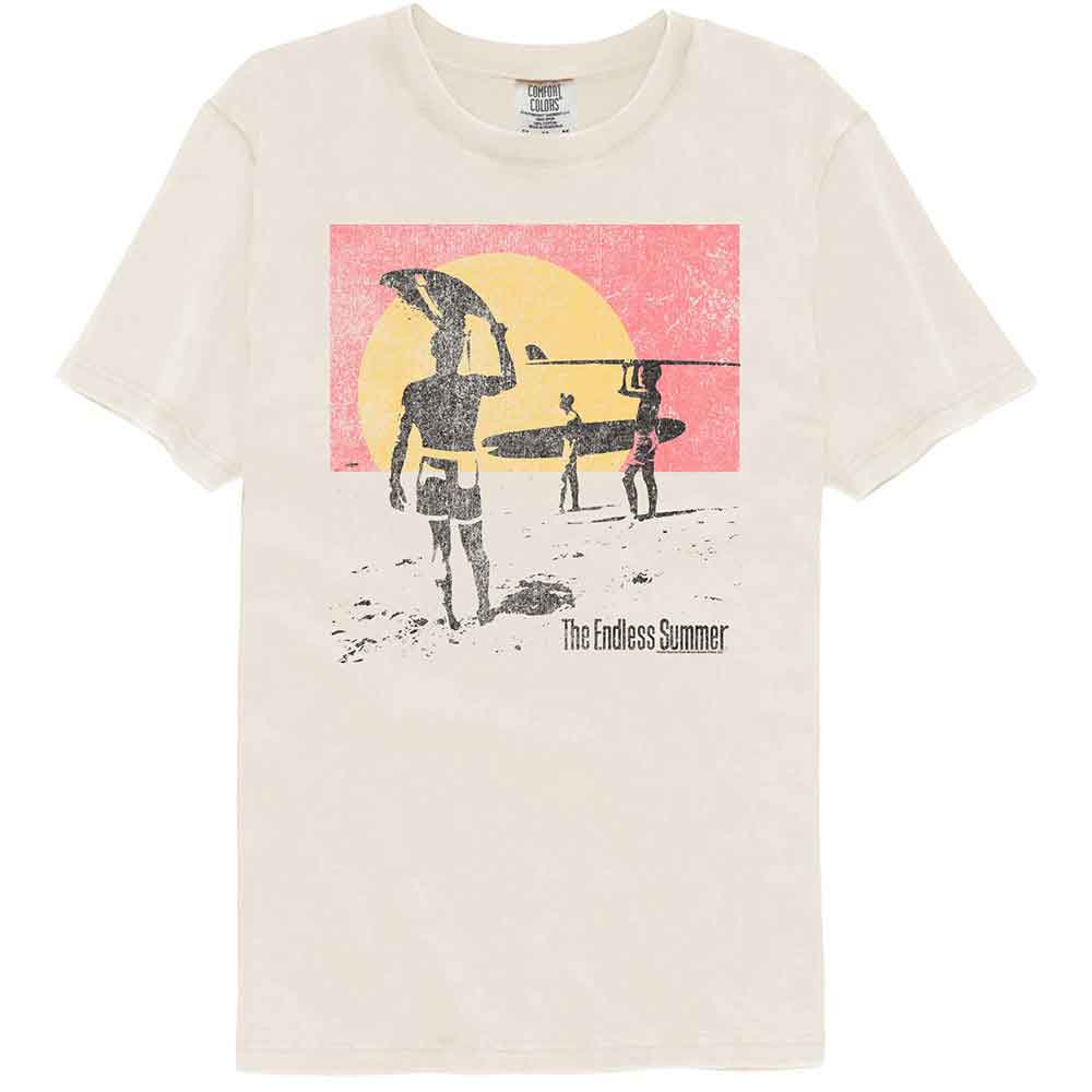 Bruce Brown Films - Endless Distressed - American Classics - Solid Beige Adult Short Sleeve Comfort Color T-Shirt